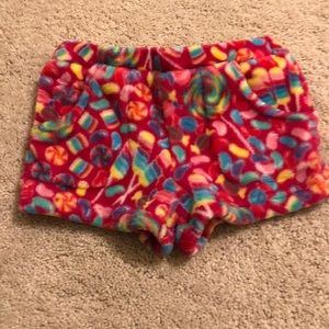 Candy pink pajama shorts